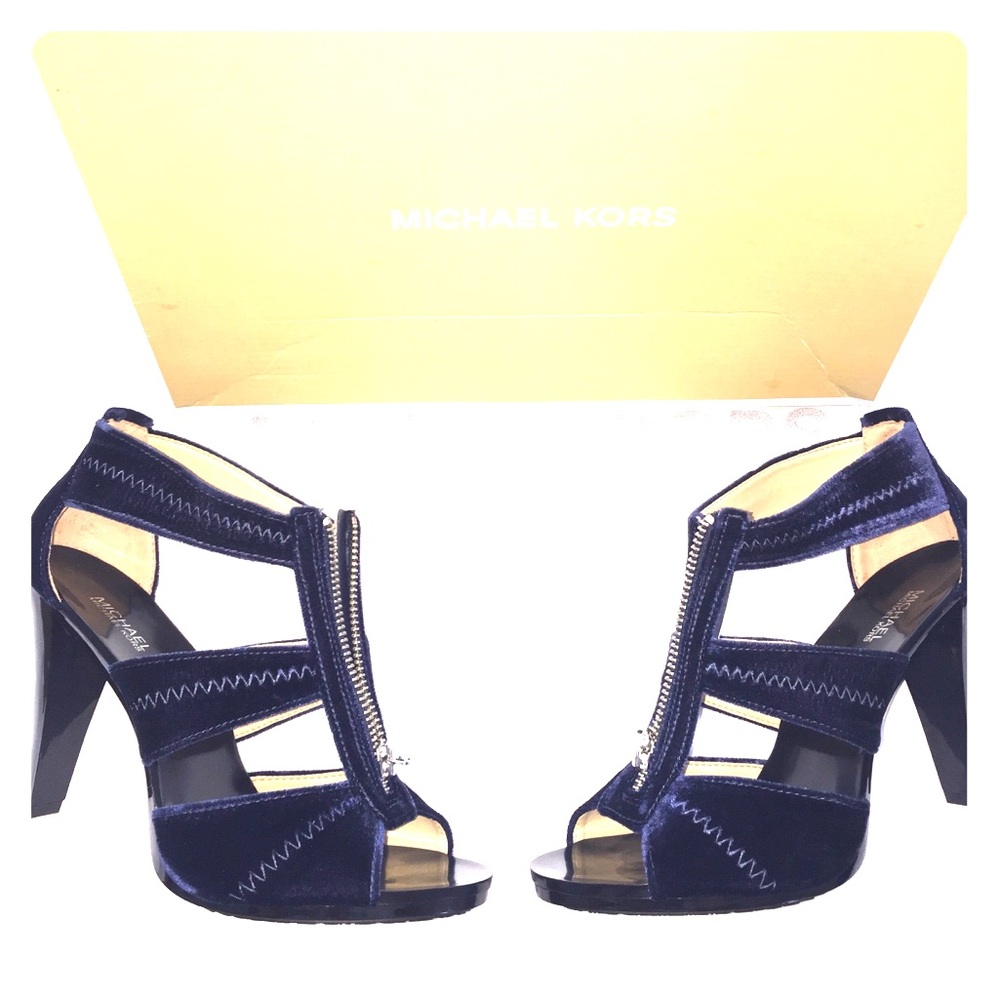 Michael Kors Berkley T-Strap Velvet heels